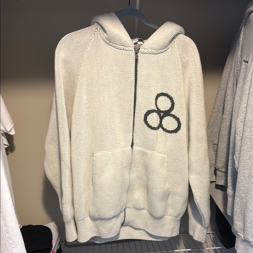 Colors clothing company knitted zip up sweater